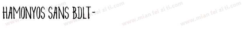 HamonyOS Sans Bdlt字体转换